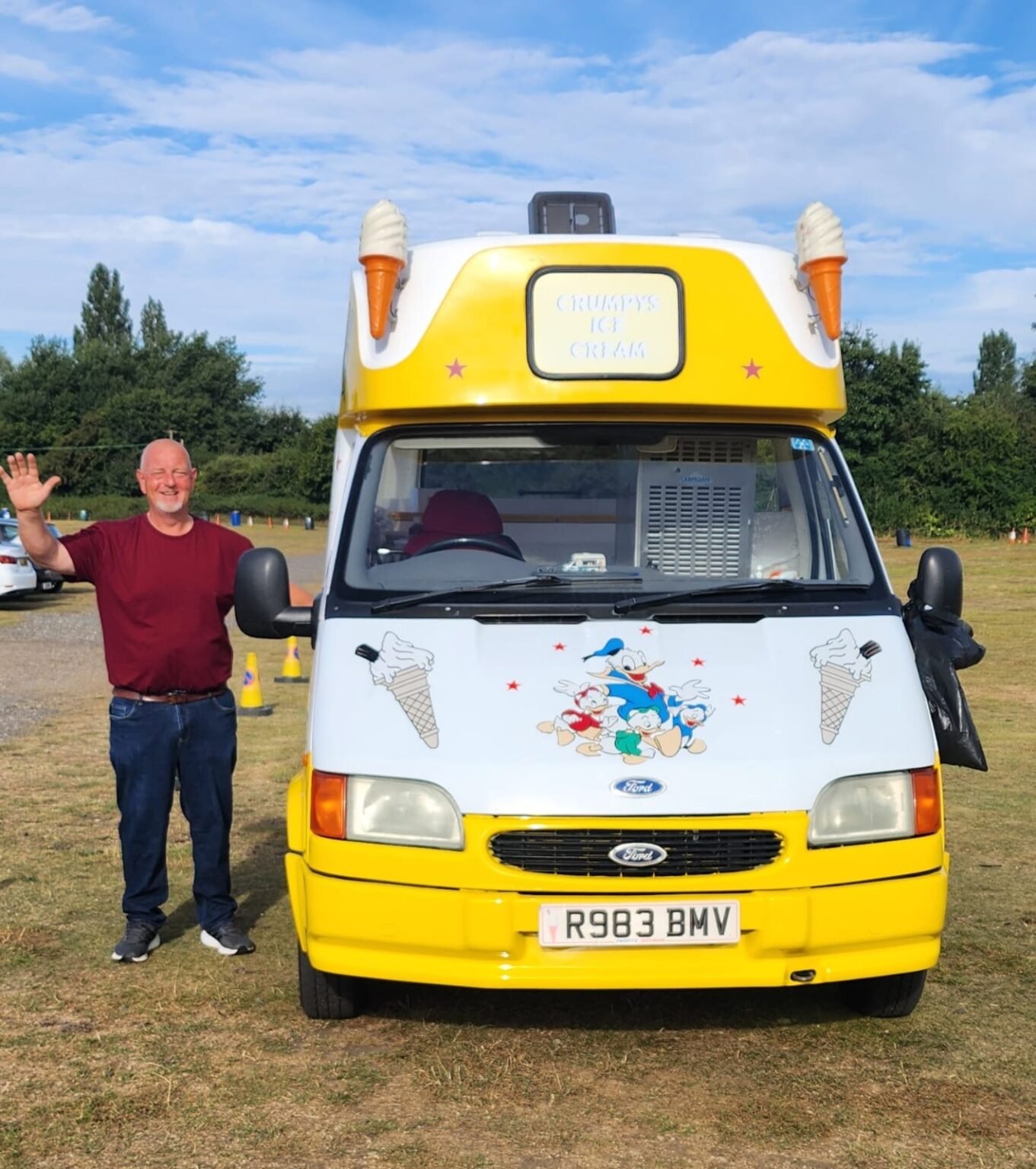 Crumpy's Ice Cream at car boot